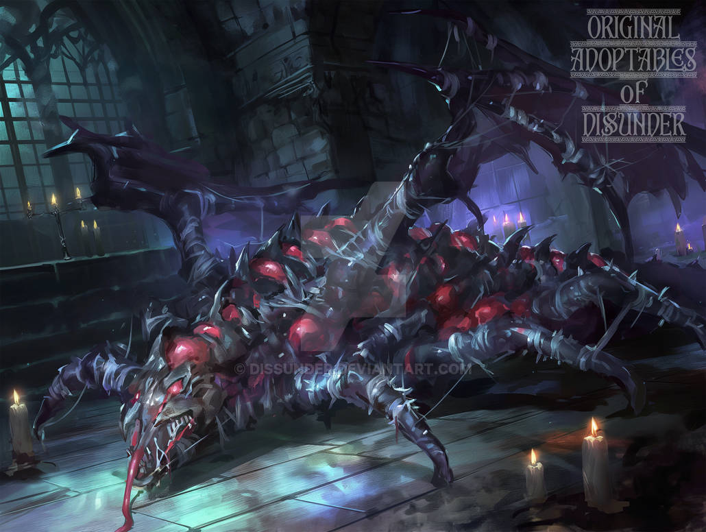 Demonic Creature Beast Monster Winged Adoptable HD by Dissunder on ...