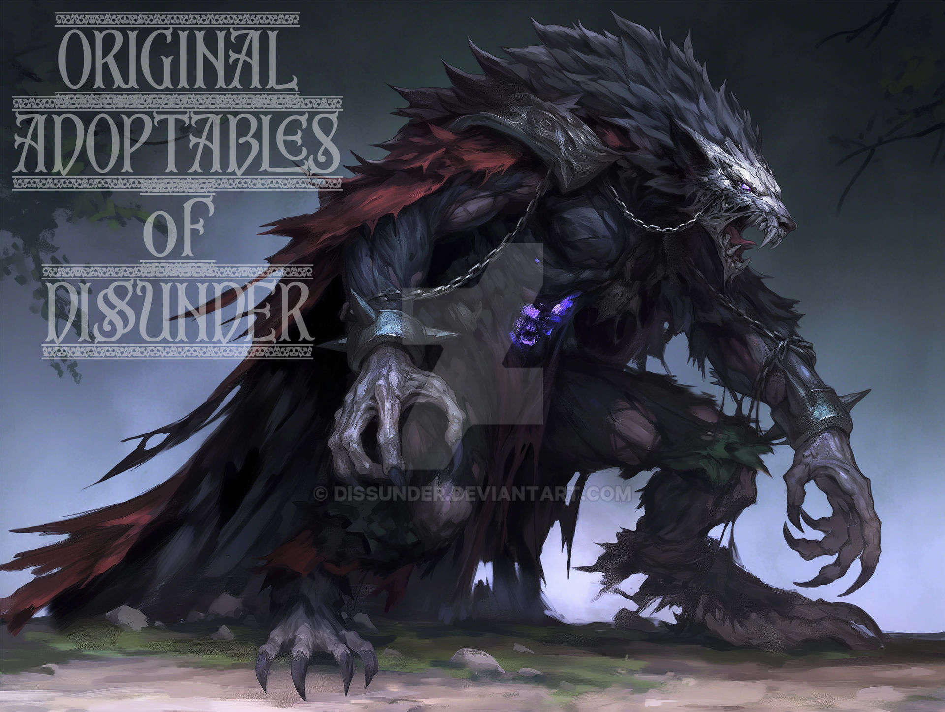 Cursed Wolves Demonic Werewolf Beast Wolf Furry Cursed Creature by Dissunder on ...