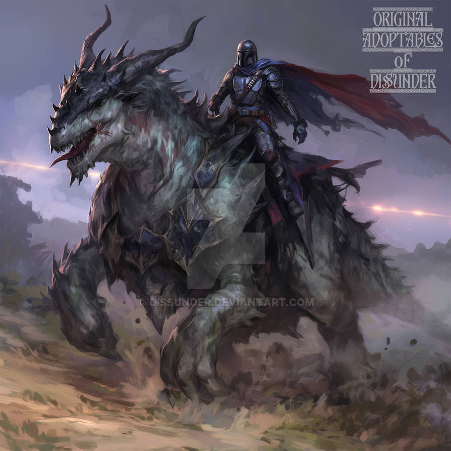 Mandalorian Mythosaur Rider Knight Sci-Fi StarWars by Dissunder on ...