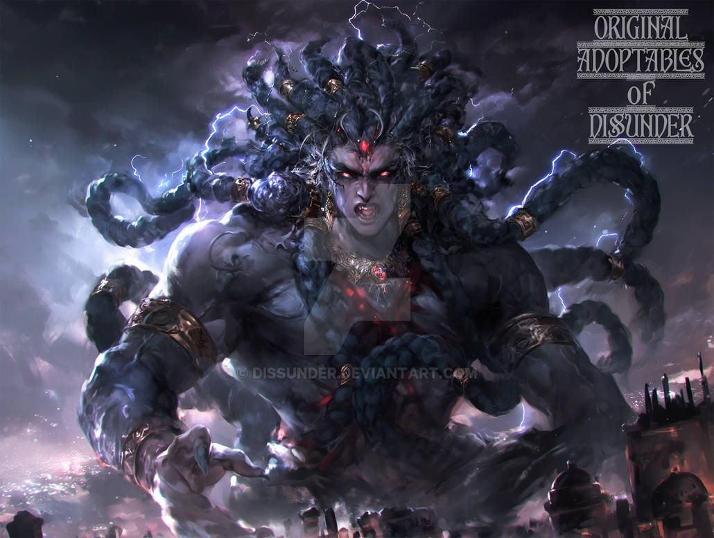 Genius Demon Djinn Genie God Demon Fantasy Epic Art HD Adopt by Dissunder on DeviantArt