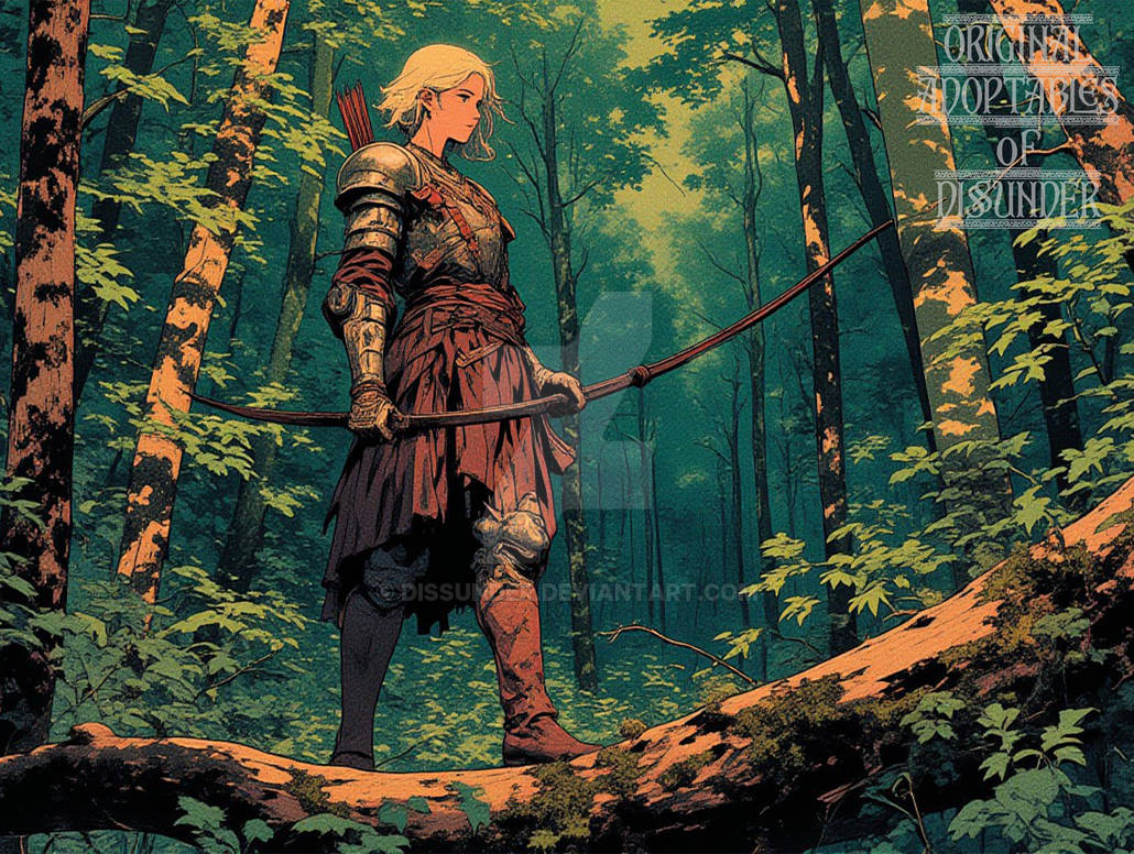 Scout Fastade Elf Wood Ranger Forest Lady Scout DnD Fantasy Art by Dissunder on ...