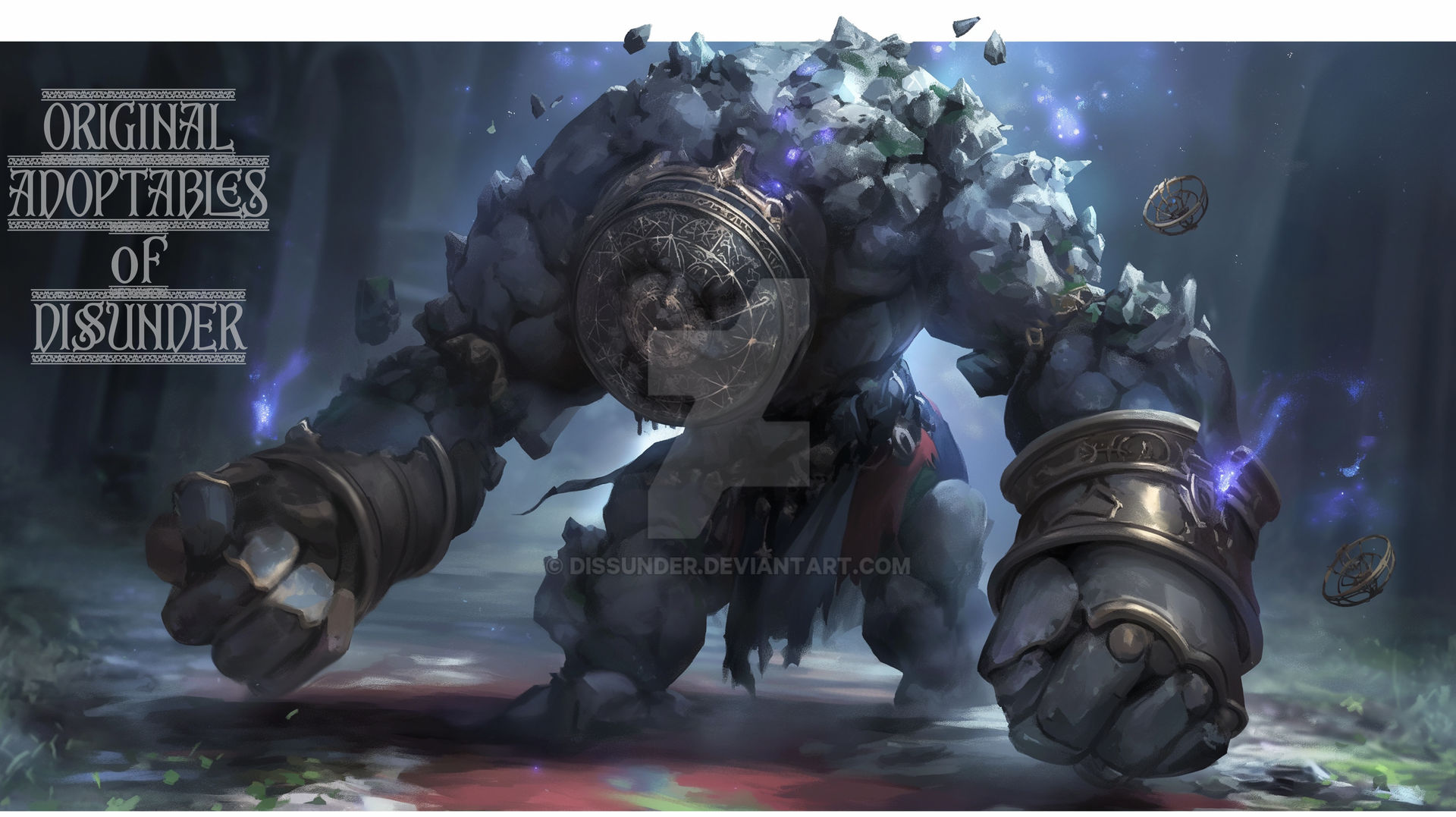 Geonid Creature Golem Magic Beast Stone Monster DnD Art by Dissunder on DeviantArt