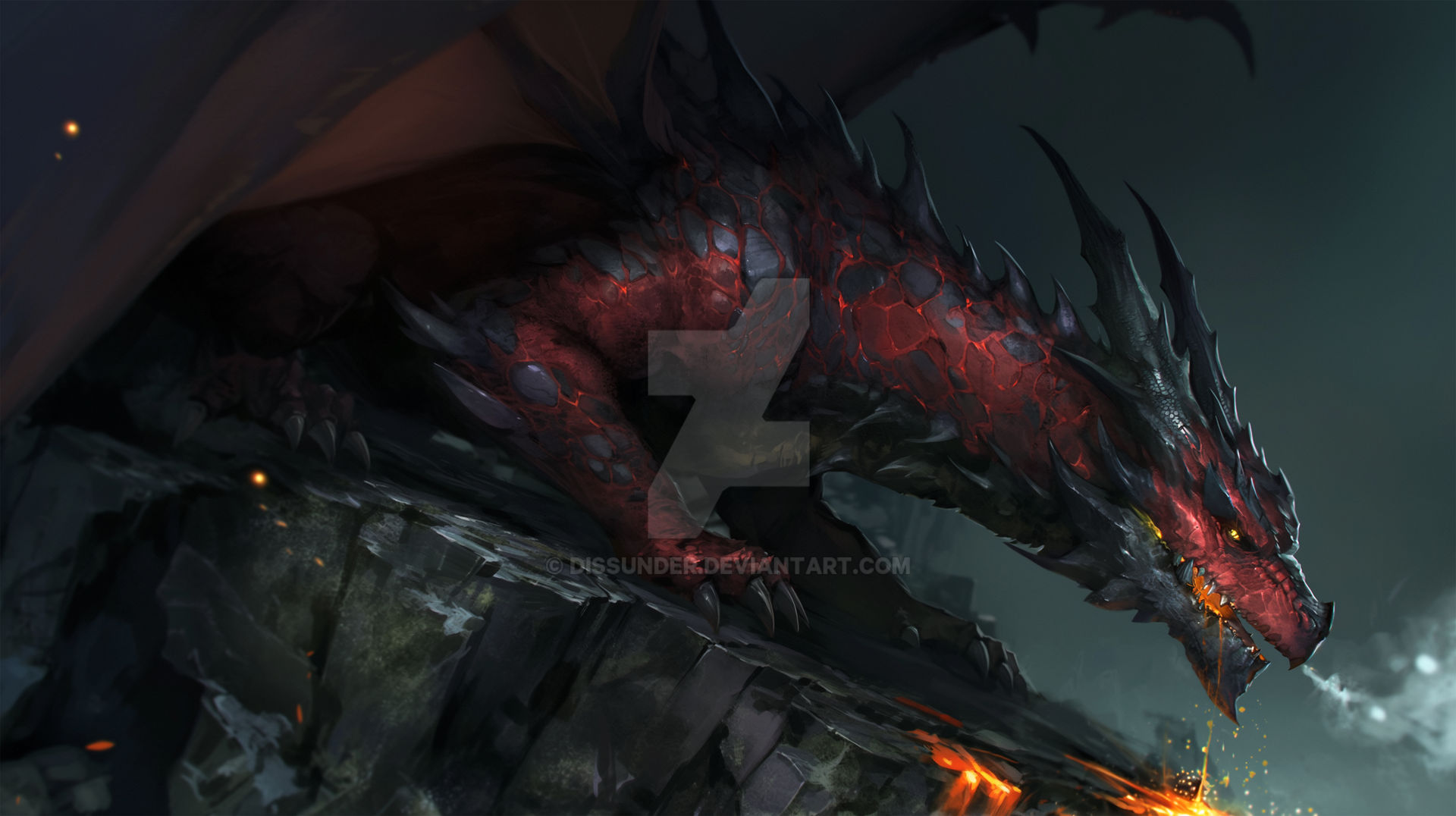 Azharul Tharazhul, the Crimson Sovereign. DnD Epic Dragon by Dissunder on ...