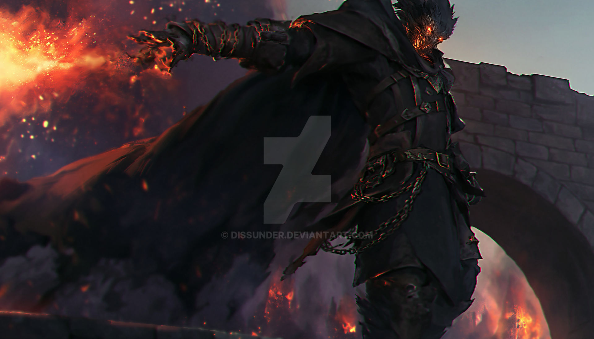 Demon Warlock Pyromancer Infernal Adoptable Art by Dissunder on DeviantArt