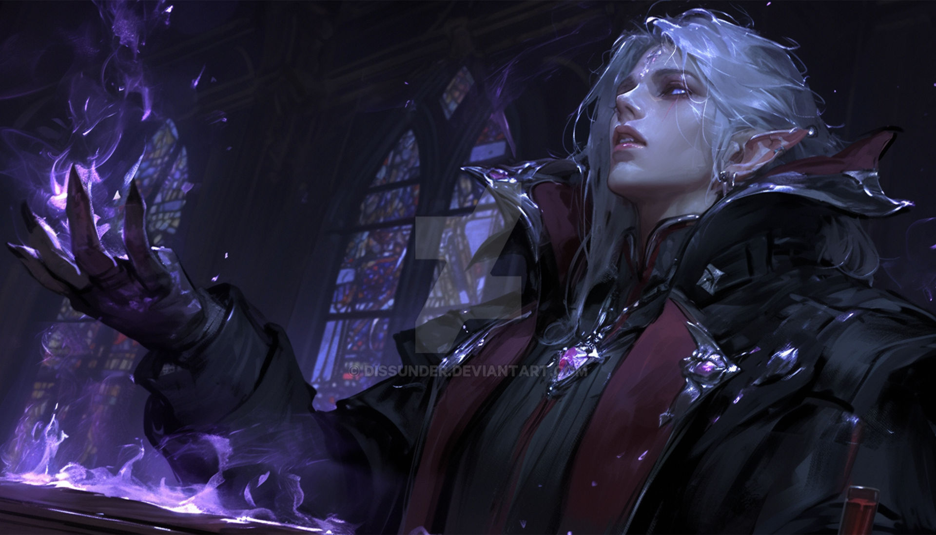 Vampire Dro Blood Elf Drow Vampire Witch Adoptable Gothic HD by Dissunder on DeviantArt