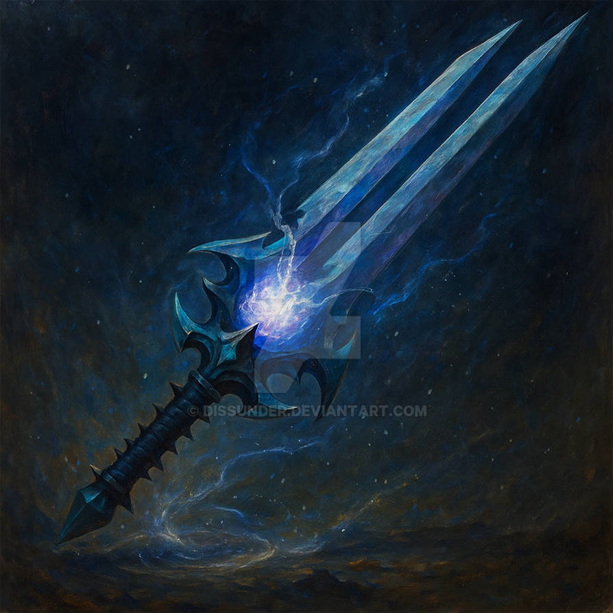 Star-rend Forkblade. DnD RPG Epic Sword Weapon Art by Dissunder on ...