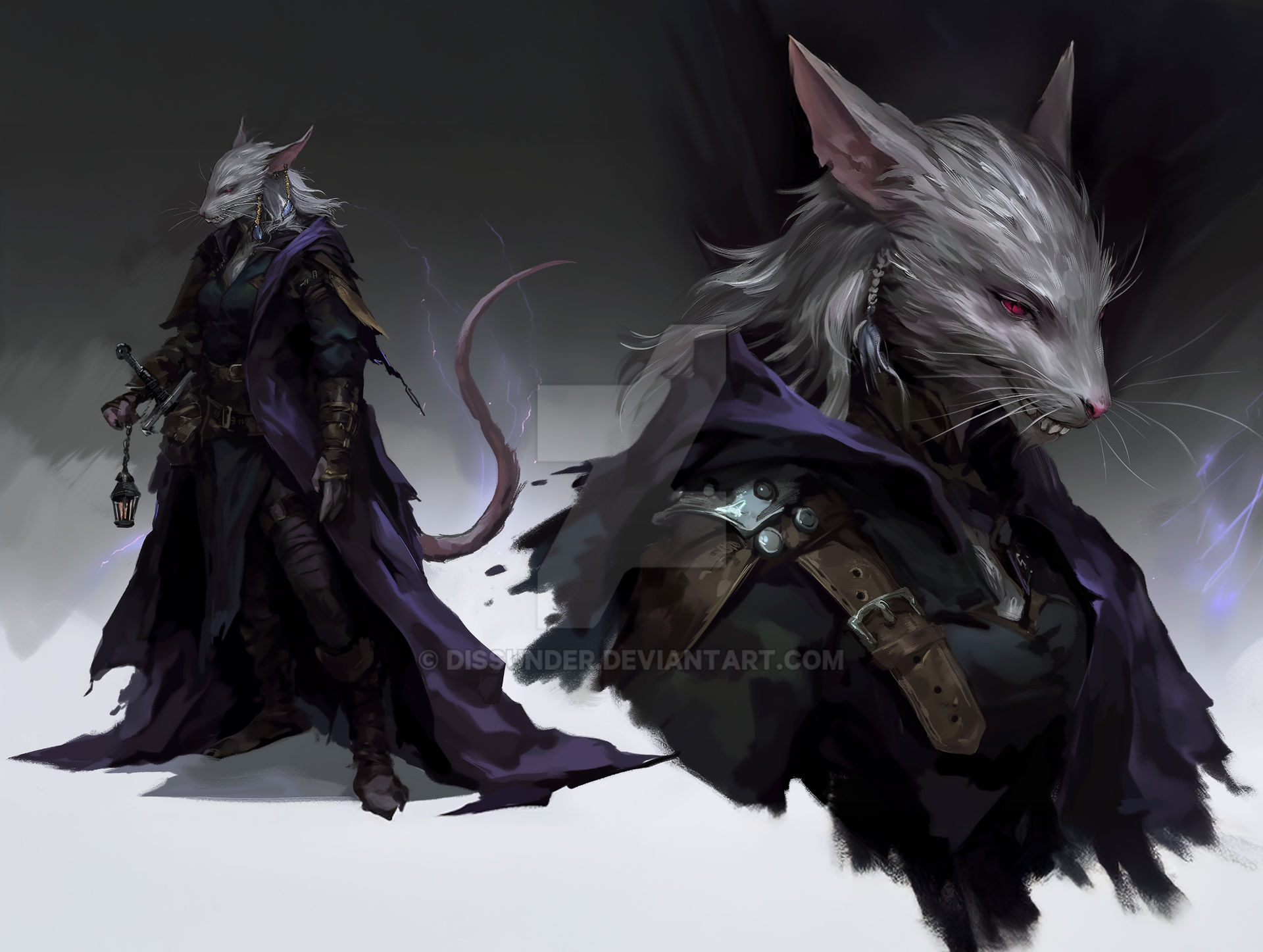 Rogue Rats Ratfolk Female Assassin Rat Rogue Character Epic by Dissunder on DeviantArt
