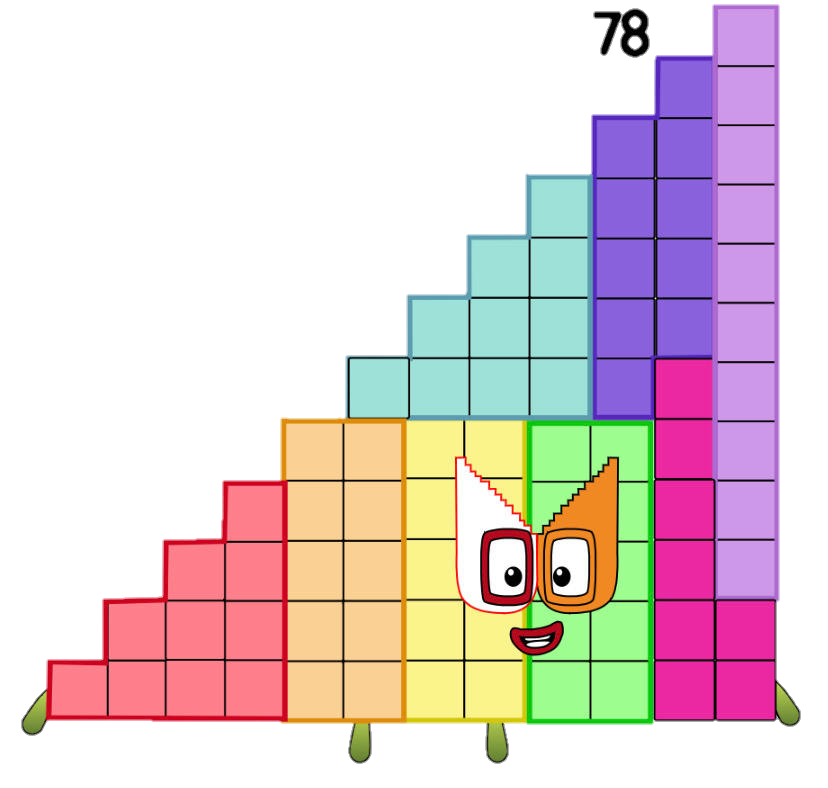 Numbeblocks 74 Numberblocks 78 2D by Daorqueba on DeviantArt