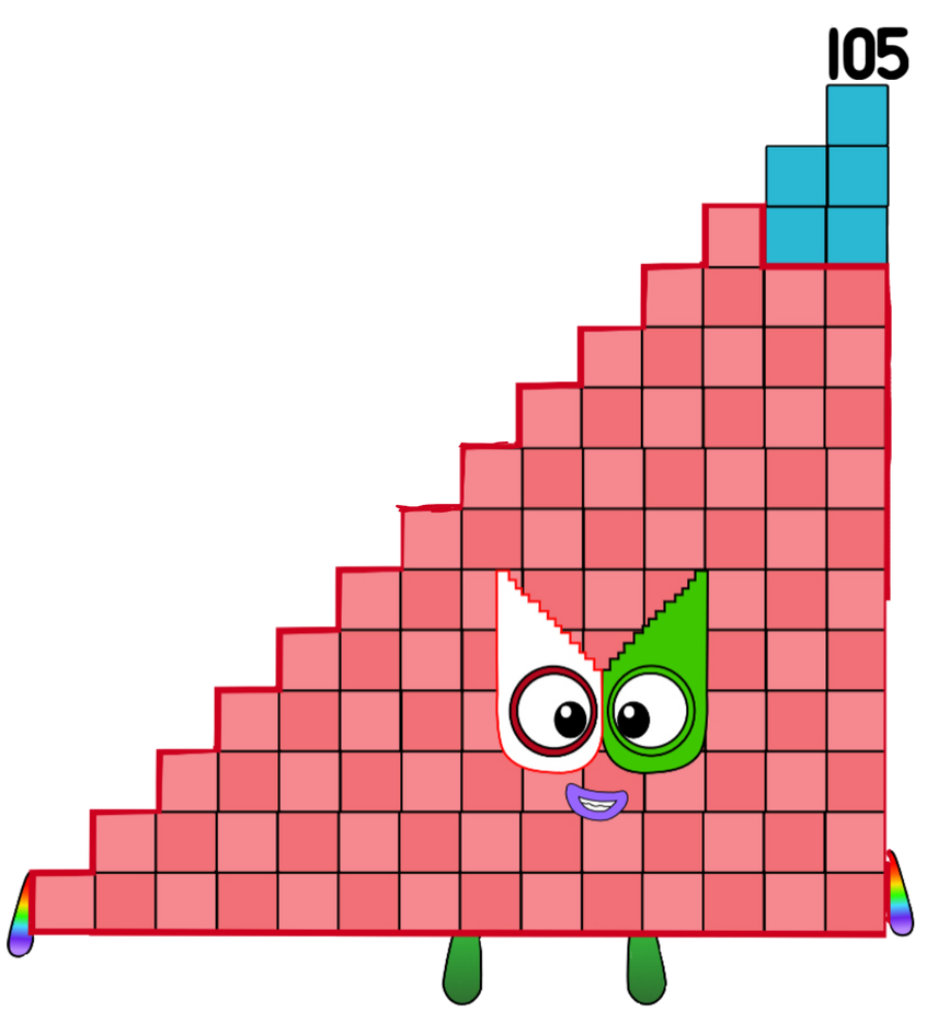 Numberblocks 105 2D by Daorqueba on DeviantArt