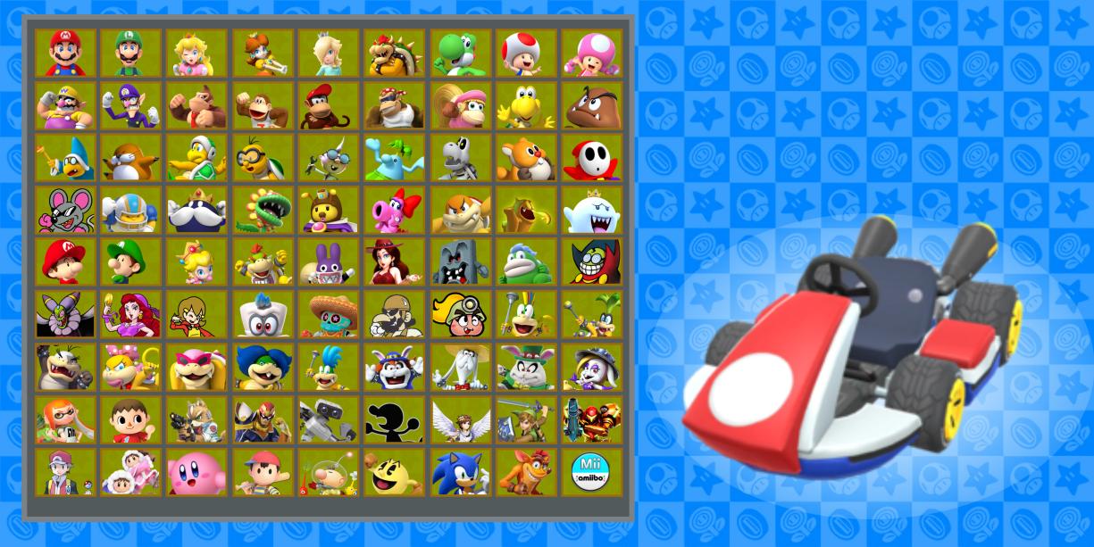 (OLD) my dream mario kart 9 roster by the-redesign on DeviantArt
