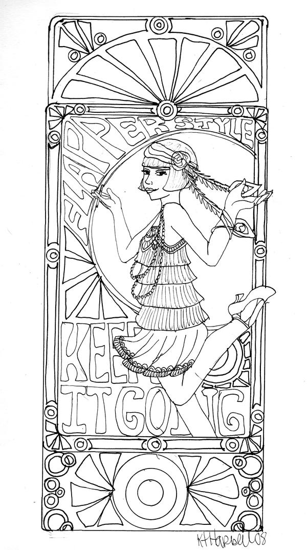 Deviantart Flapper Lady flapper by kthart on DeviantArt