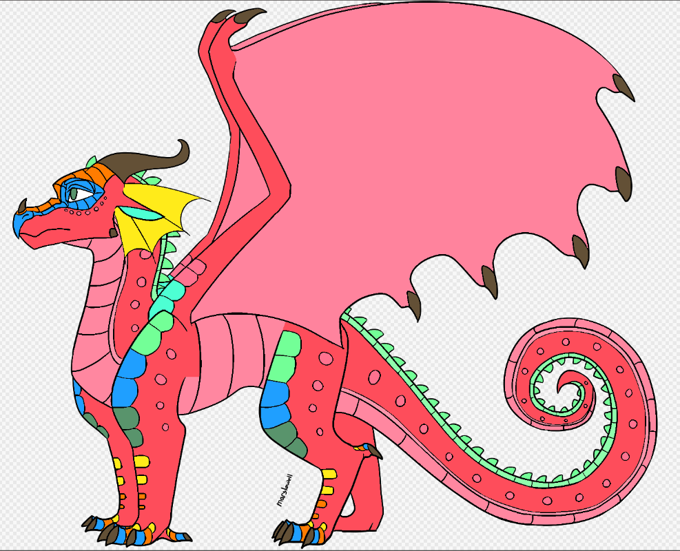 Rainwing Ruff Rose the Rainwing by LinkM1922 on DeviantArt