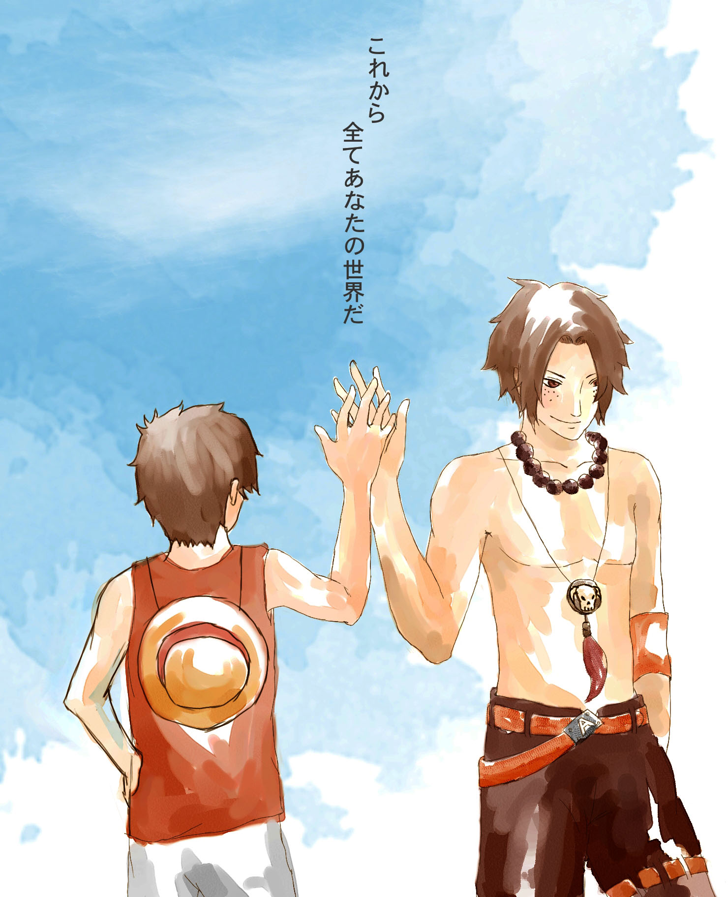 Asce And Luffy By Cyrushisa On Deviantart Asce And Luffy By Cyrushisa On Deviantart