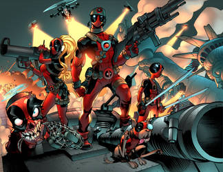 Deadpool Family by zaratus
