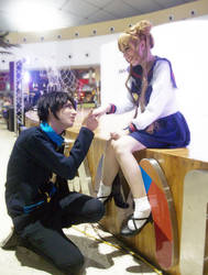 Seiya Kou and Usagi Tsukino cosplay