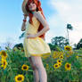 Asuka Yellow Sundress Cosplay - Evangelion