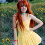 Asuka Langley Soryu Yellow Sundress Cosplay