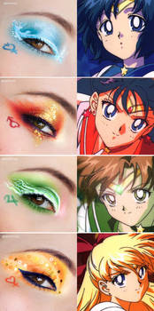 Sailor Moon Inspired Makeup - Inner Senshi
