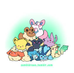 Pile of eevees