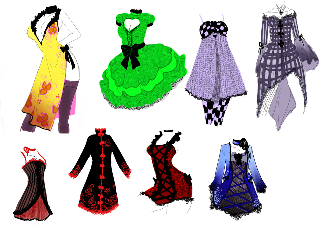 More Dress designs by zambicandy on DeviantArt