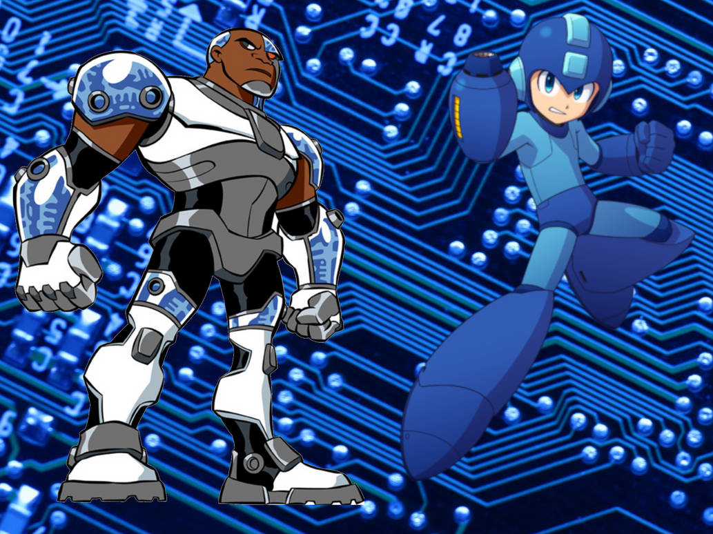 Cyborg And Mega Man by Jamesdean1987 on DeviantArt