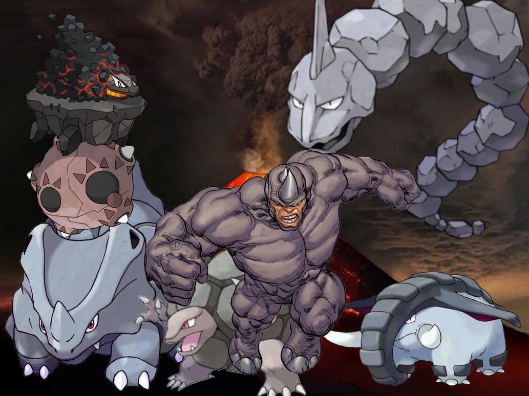 Pokemon Ryno Rhino and his Pokemon by Jamesdean1987 on DeviantArt