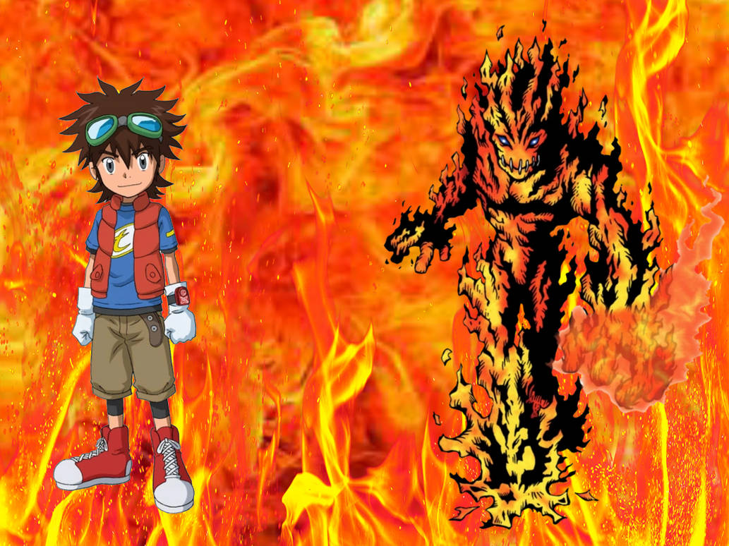 Fusion Fighter VS Fire Digimon by Jamesdean1987 on DeviantArt
