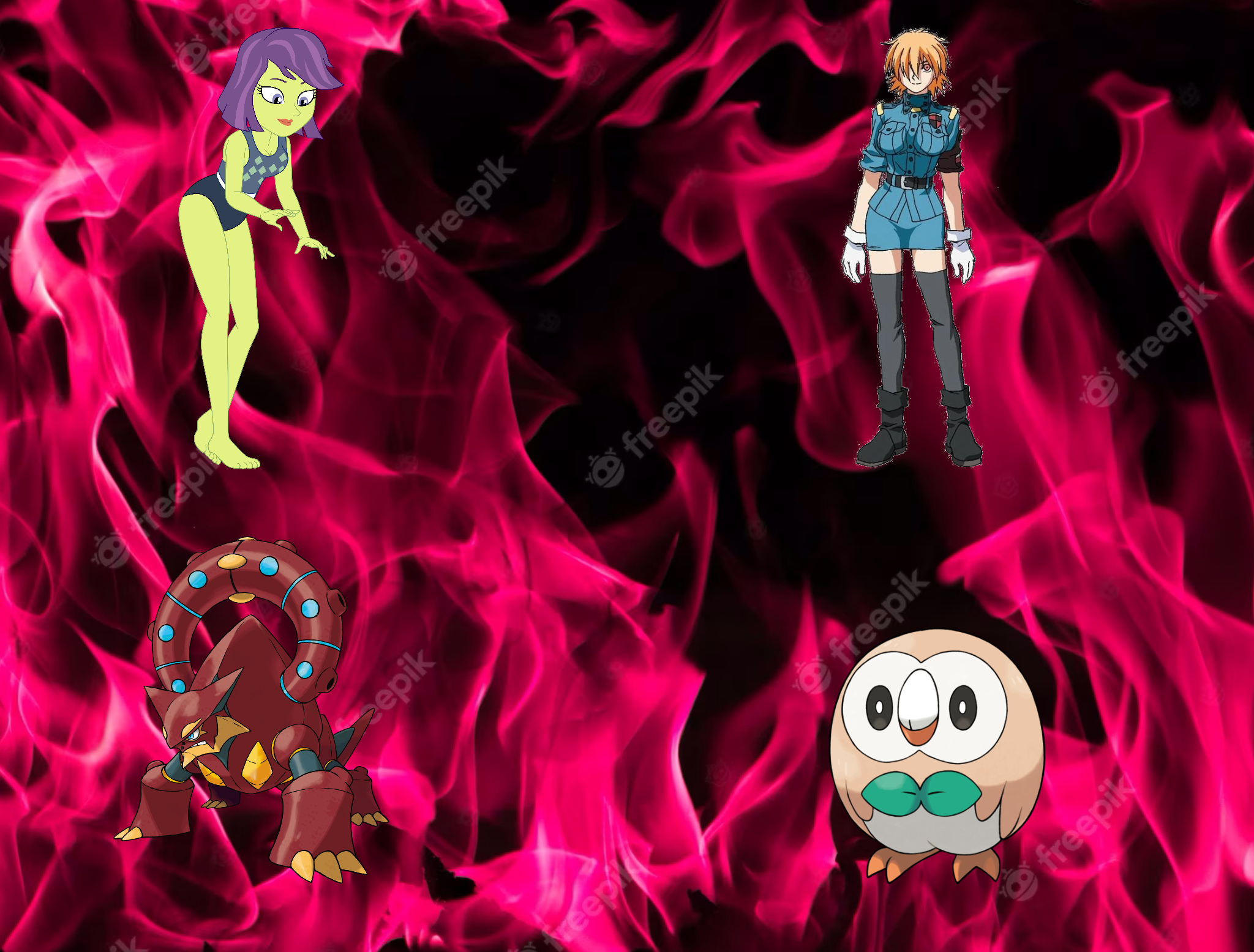 Dawn and her Pokemon Team by Jamesdean1987 on DeviantArt