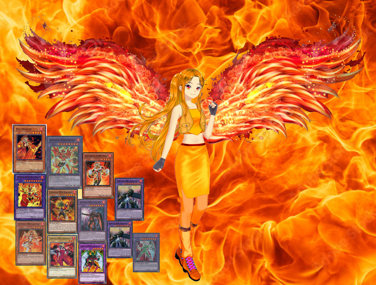 Fire Elemental Hero Candace Florence - Fire Elemental Hero Monsters by Jamesdean1987 on ...