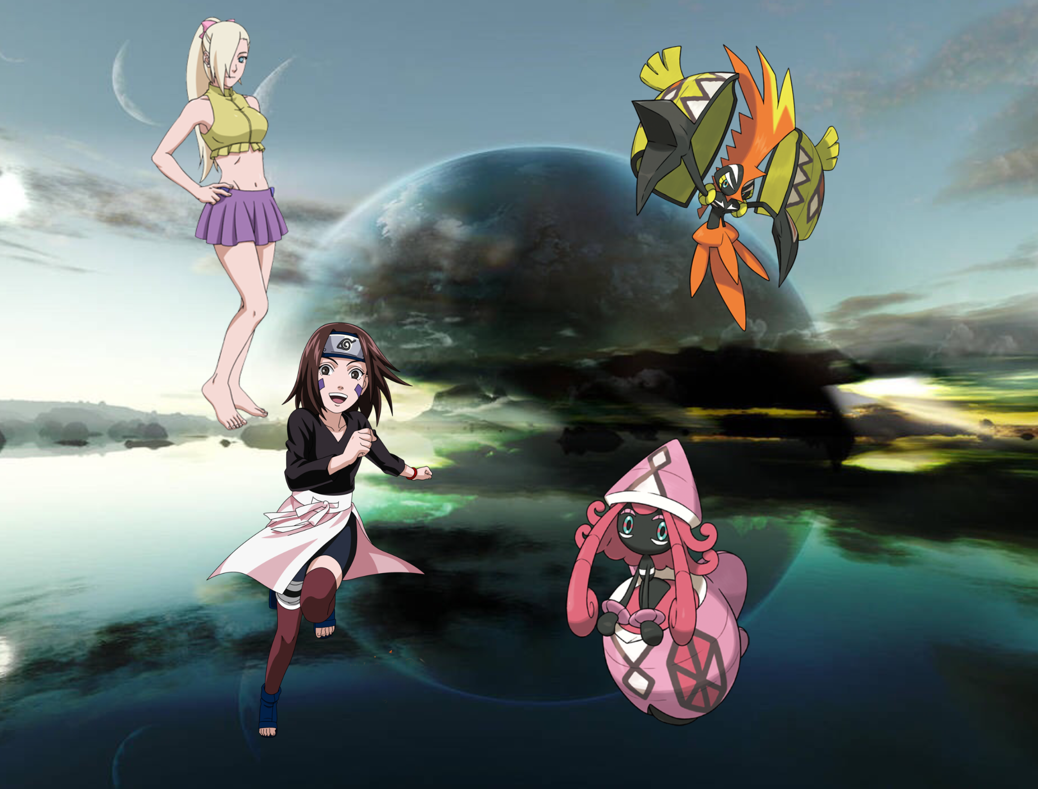 Dawn and her Pokemon Team by Jamesdean1987 on DeviantArt