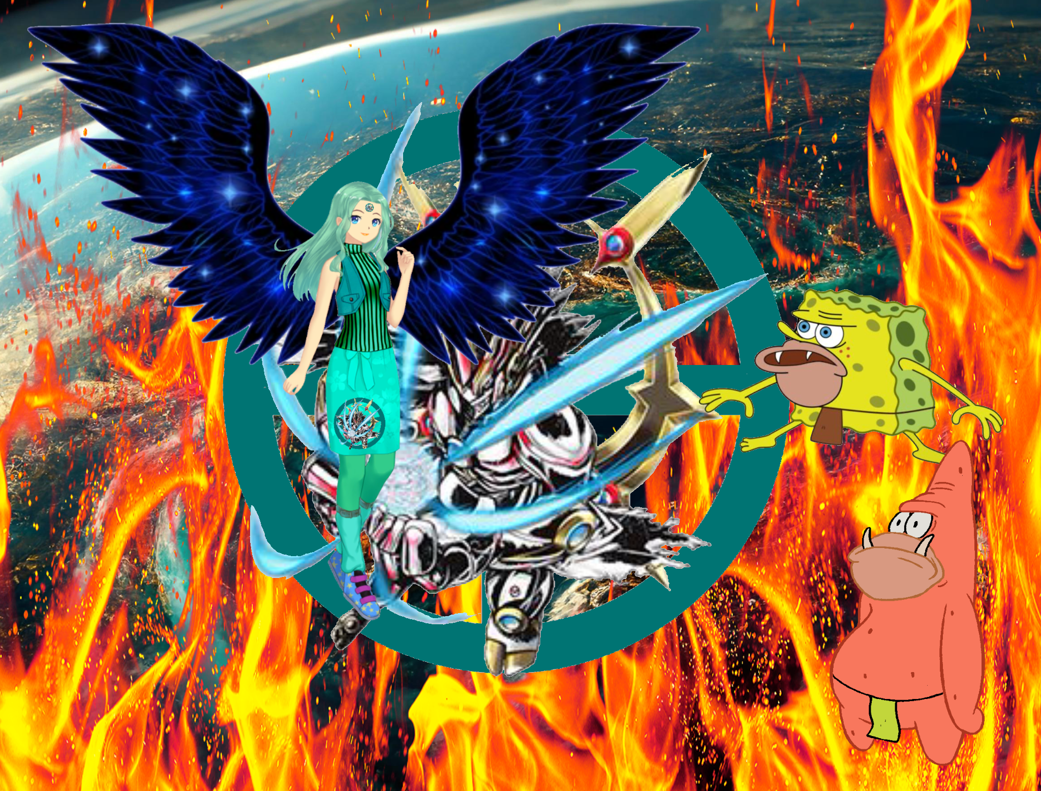 Gaiamun Gaiamon VS Prehistoric Fish by Jamesdean1987 on DeviantArt