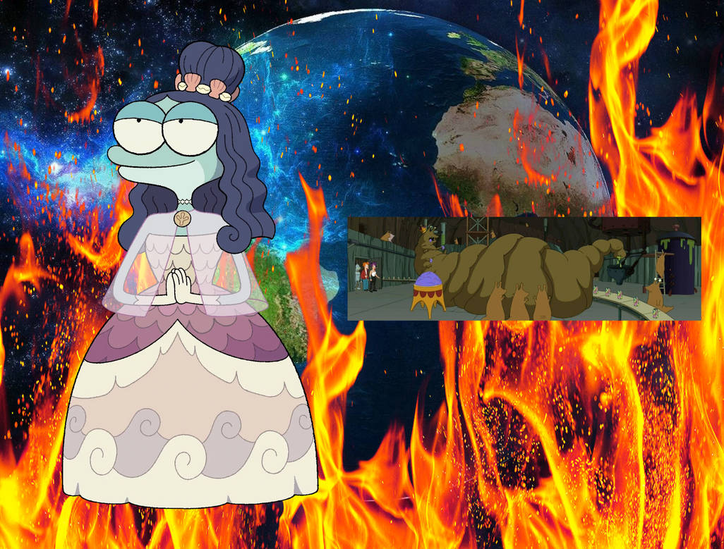 Newt Dignitary of Amphibia VS Slurm Queen by Jamesdean1987 on DeviantArt