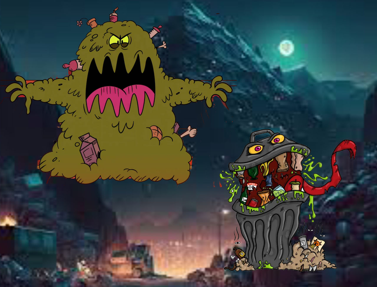 Devil Garbage Trash monster vs Trash Devil by Jamesdean1987 on DeviantArt