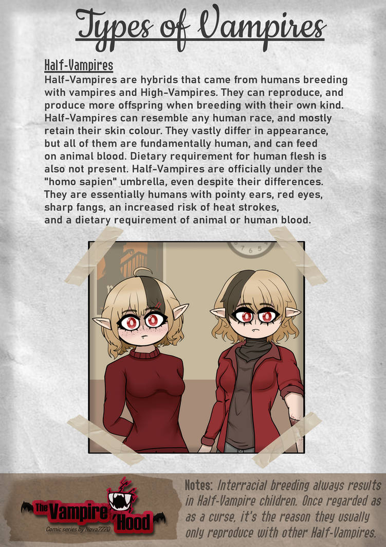 Vampire Basics 4 - Half-Vampires by Nova7770 on DeviantArt