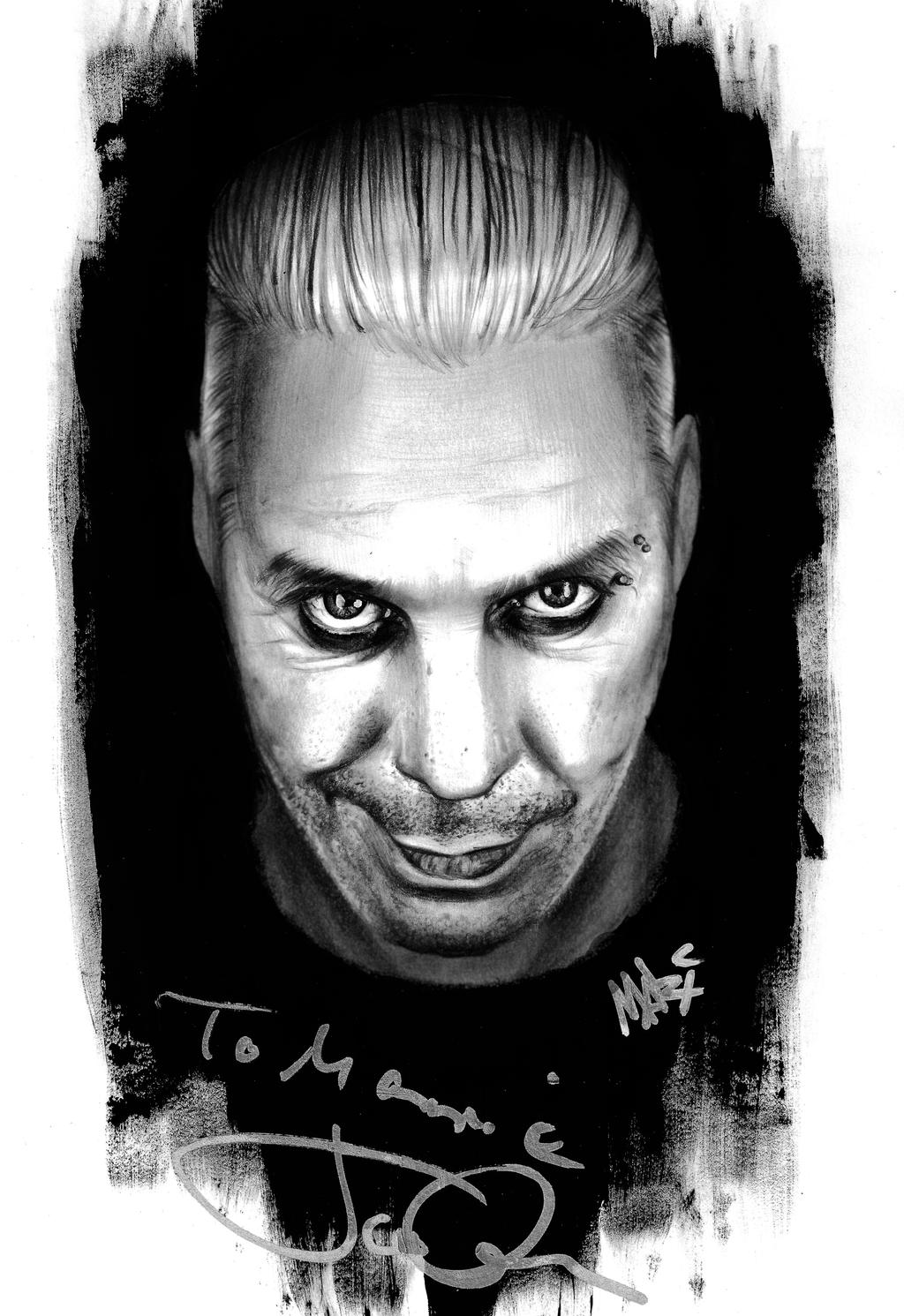 Rammstein Тилль портрет