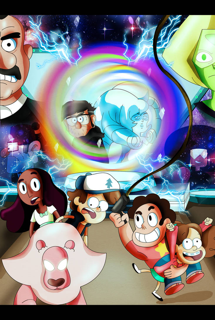 Gravity Falls and Steven Universe by xeternalflamebryx