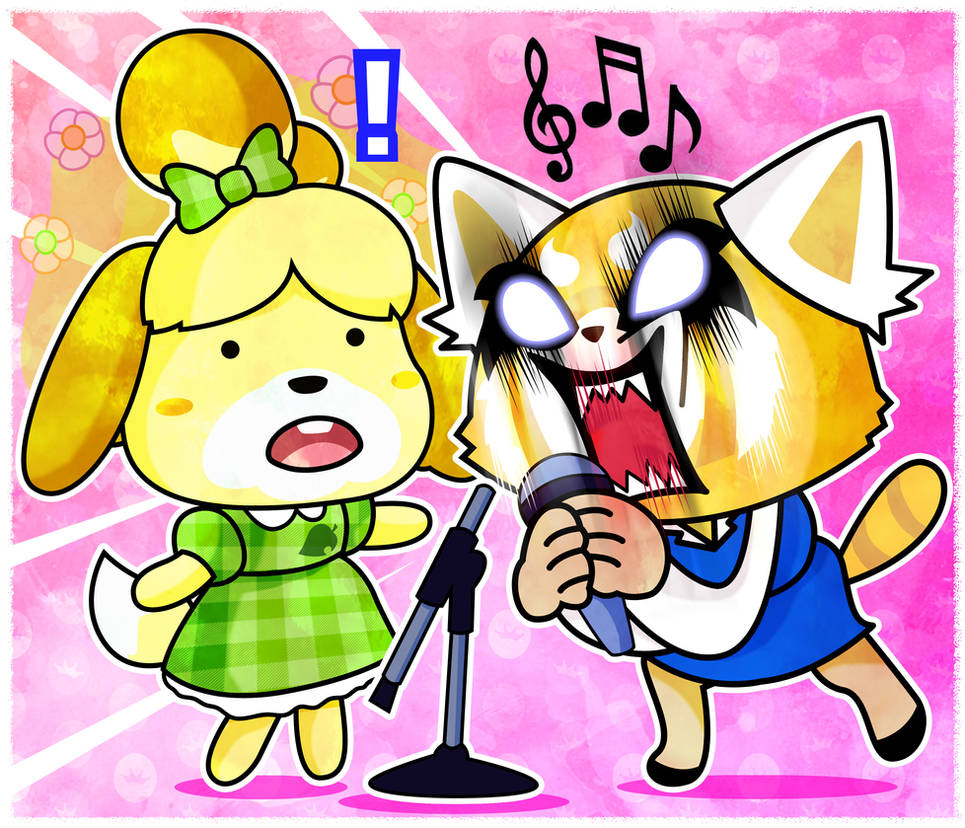 Animal Crossing X Aggretsuko by xeternalflamebryx Animal Crossing X Aggretsuko by xeternalflamebryx