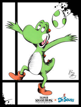 Super Smash Styles- 05 Yoshi x Dr. Seuss