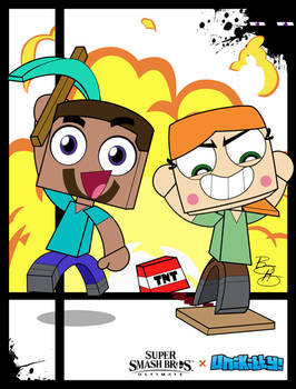 Super Smash Styles- 73 Steve and Alex x Unikitty