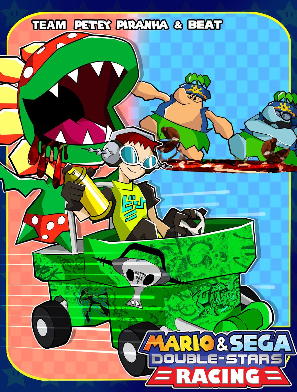 Mario and Sega Double Stars Racing- Petey Beat by xeternalflamebryx on ...