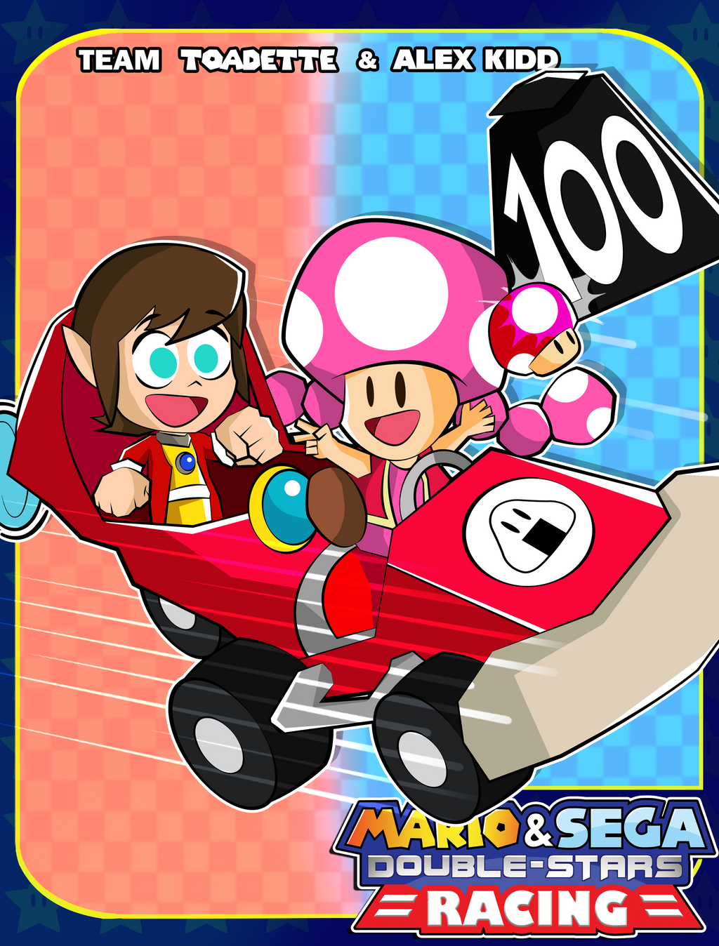 Mario and Sega Double Stars Racing- Toadette Alex