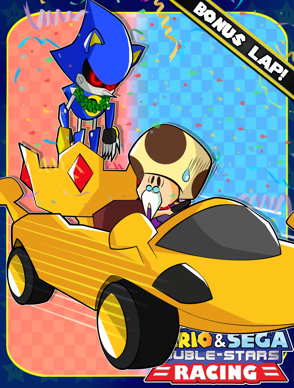 Mario and Sega Double Stars Racing- Metal Toadwort by