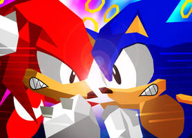 Sonic vs Knuckles Sonic The Fighters