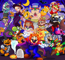 Super Mario Halloween Art Collab