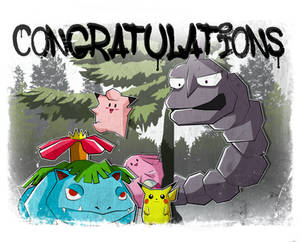 Super Smash Bros CONGRATULATIONS- PIKACHU