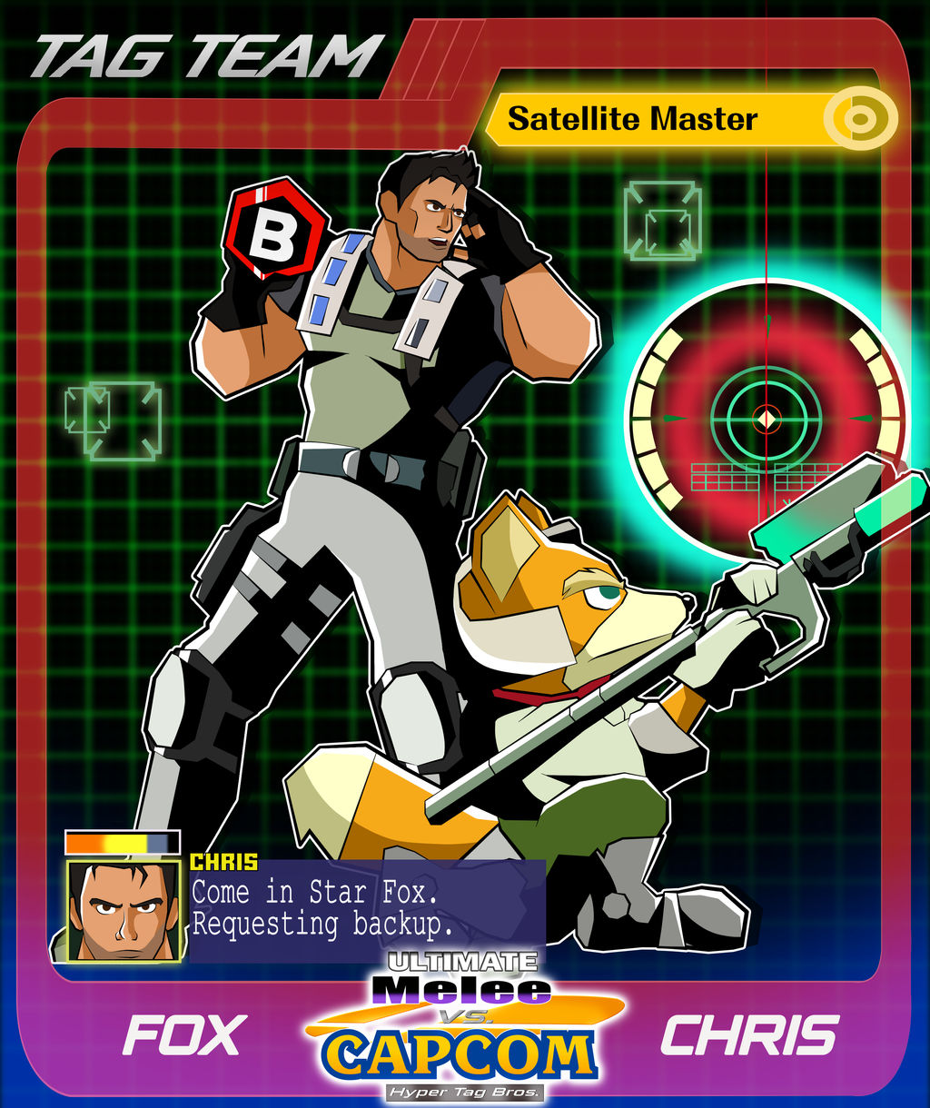 Capcom Fox Ultimate Melee vs Capcom- Fox and Chris by xeternalflamebryx on DeviantArt