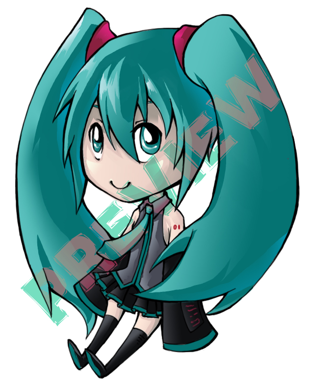 Vocaloid: Miku Keychain