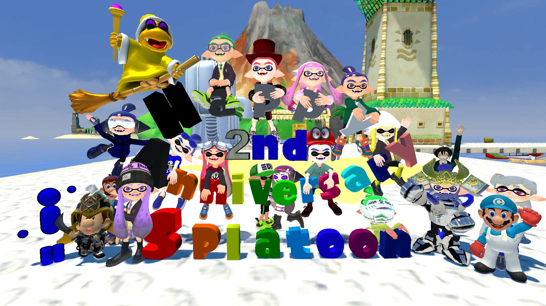 Happy Anniversary Splatoon Community by AlphaSwan on DeviantArt