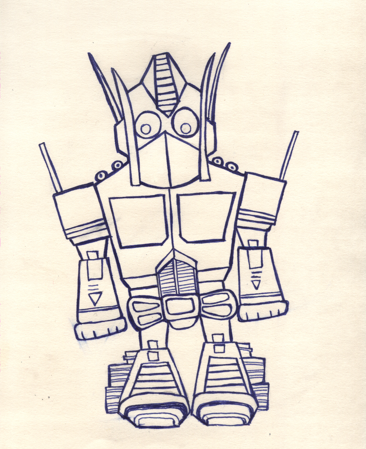 Chibilike Optimus P Lineart 2