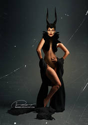 ANGELINA JOLIE AS MALEFICENT